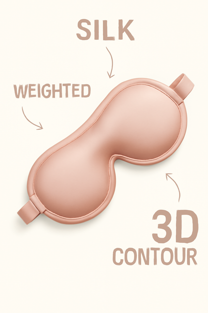 Weighted 3D Contoured Sleep Mask
