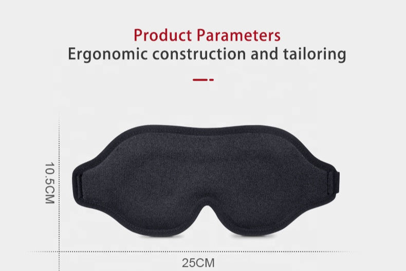 Weighted 3D Contoured Sleep Mask